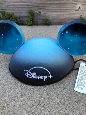 DISNEY + Plus D23 Expo Mickey Mouse Ears Blue Starry Sky Hat Cap Brand New